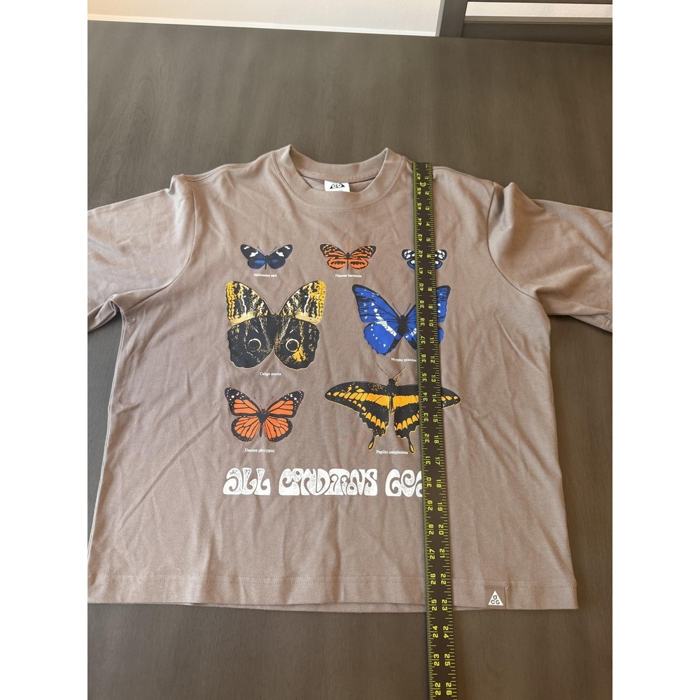 Nike ACG Shirt Womens Small Brown Dri-FIT Loose Fit Butterfly Tee HF9522-233 - Picture 9 of 16